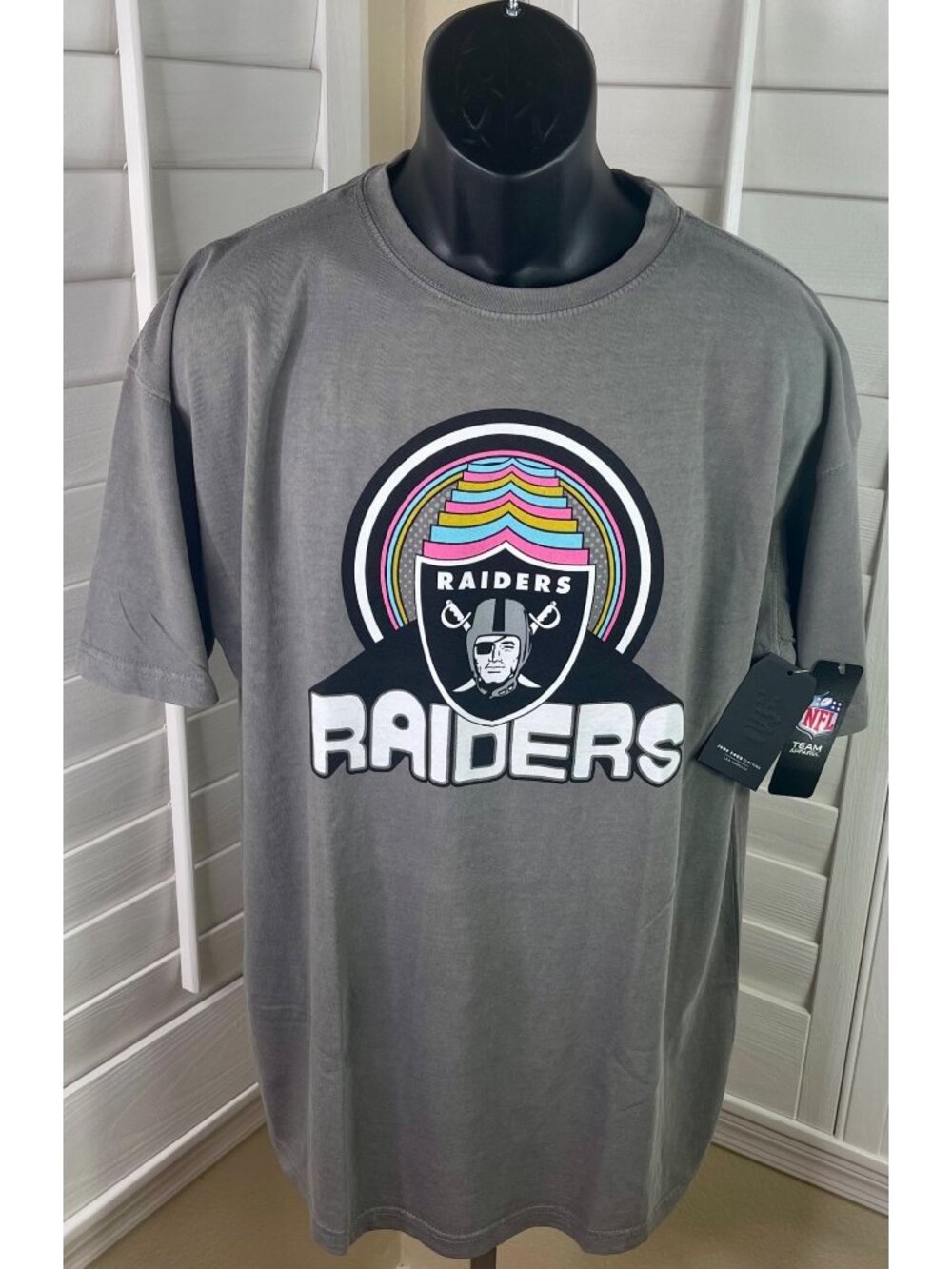 Junk Food NFL Las Vegas Raiders Wonderland Infinity Vibe T-Shirt, Men’s XL - NWT